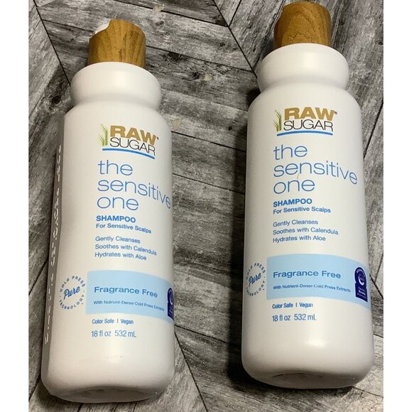 2 Raw Sugar The Sensitive One Shampoo 18 Fl Oz For Sensitive Scalp Color Safe - Picture 2 of 4